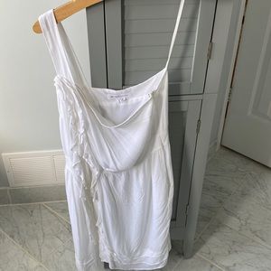 🤍 BCBG Generation one shoulder white mini party dress size 8